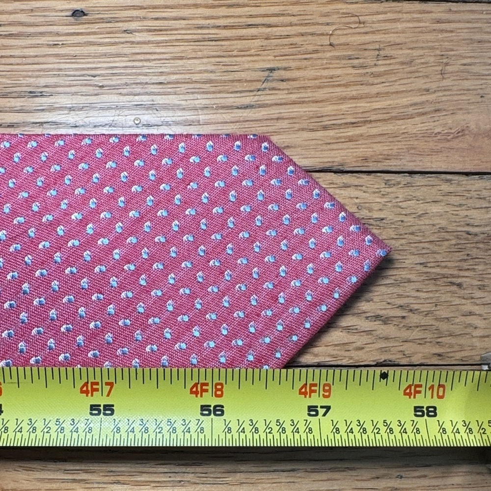 Ben Sherman Pink Patterned Tie - Picture 8 of 10